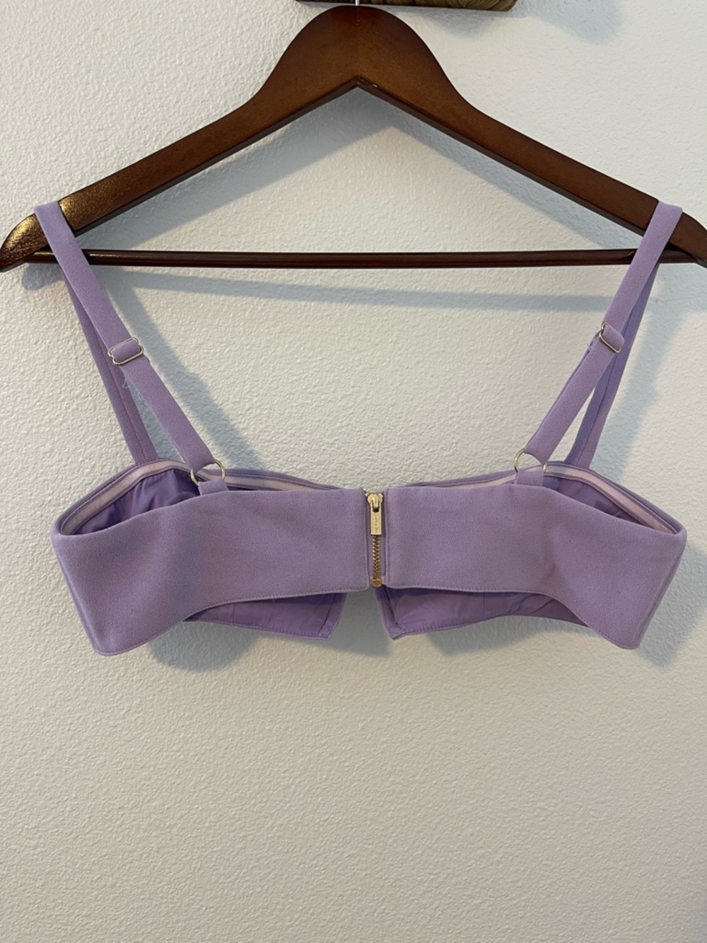 House of CB Lilac Structured Crop Top - Picture 5 of 5